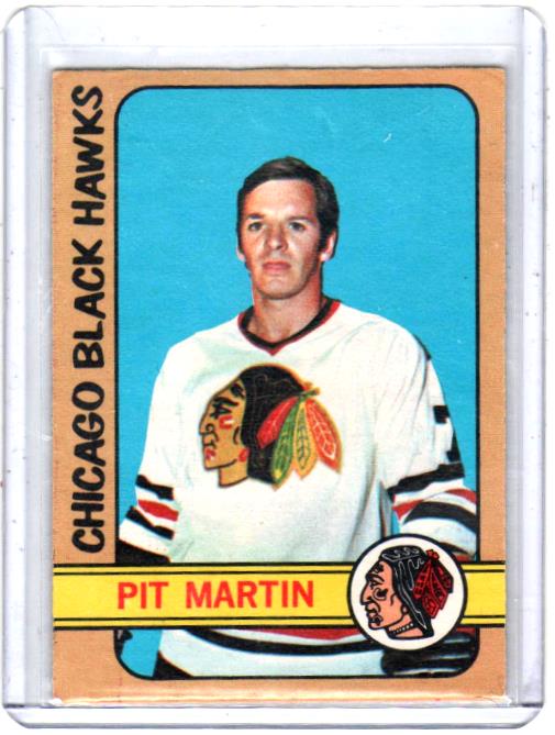 1972 O-Pee-Chee  Pit Martin  Card #24 - Chicago Blackhawks